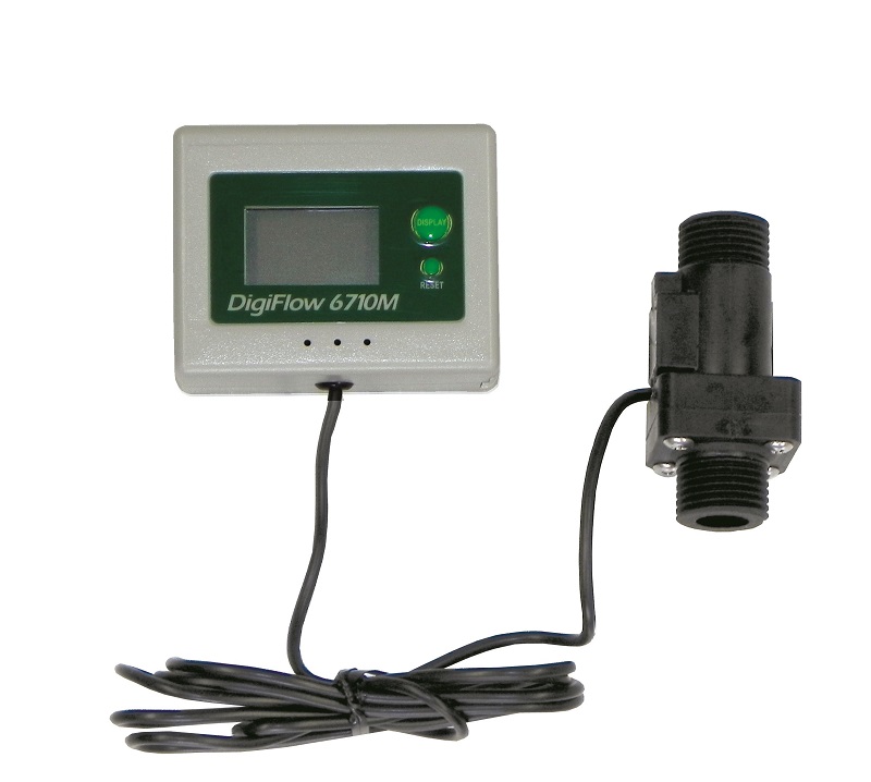 1/2" NPT Digiflow Digital Flow Meter count up total Water Gallon