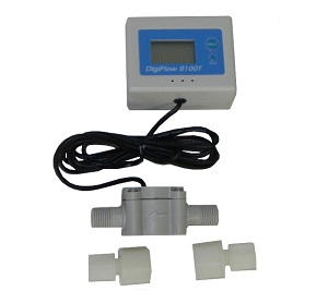 FM-8100T, DigiFlow Digital Water Flow Rate Meter 56" cable